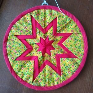 Vintage Quilted Star ⭐ Potholder